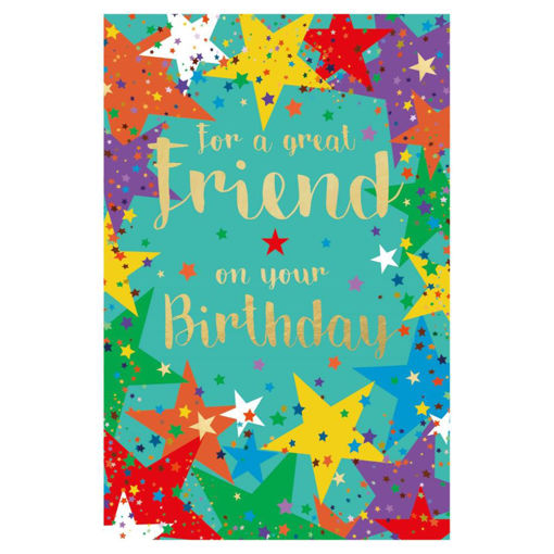 Picture of FOR A GREAT FRIEND ON YOUR BIRTHDAY CARD